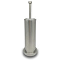 Brushed Nickel Toilet Bowl Brush with Holder, Durable Bathroom Cleaning Tool, Modern Design for Easy Toilet Maintenance, Bathroom Cleaner Brush for Efficient Cleaning and Hygiene - color: Brushed Nickel