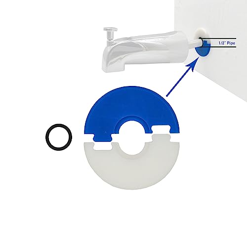 1/2" Copper Pipe Bathtub Spout Back Sealing Block Water Running Back | Bathroom Finished Wall Protection from Water Leakage, Bath Wall Leaking Prevention Disc Seal (1-PACK)