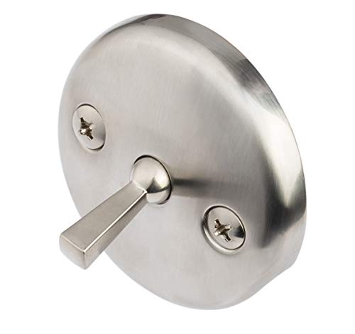 Artiwell Trip Lever Tub Trim Kit Set With Trip Lever Overflow Face Plate, Trip Lever Bathtub Drain with Strainer, Overflow and Matching Screws (BRUSHED NICKEL) - color: Brushed Nickel
