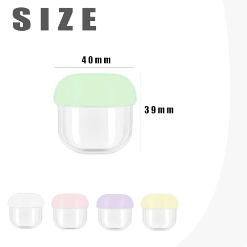 5 Pcs Travel Containers - 20ml Multi-Purpose Jars, Leak-Proof, Plastic, Compact & Portable, Multiple Colors - size: 5 Pcs 20ml