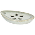 Ceramic Soap Dish with Self Draining Tray for Bar Soap, Bathroom, Kitchen (SmokyWhite) - color: Smoky White