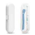 Fowecelt 2 Pack Electric Toothbrush Travel Case for Oral-B Pro and Other Electric Toothbrush, Portable Travel Toothbrush Holder (White & Clear) - color: White & Clear