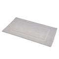 Amazon Basics Banded Bathroom Bath Rug Mat, Machine Washable, 100% Cotton, 31" x 20", Light Gray - color: Light Gray, size: 20 x 31 inches