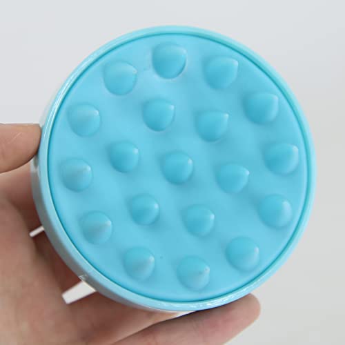 BTWTRY Light Green Hair Shampoo Brush Scalp Care Hair Brush with Soft Silicone Care Scalp Massager for The Scalp Exfoliate and Deep Scalp Cleansing (Light Green) - color: Light Green