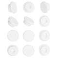 EASYEAH 2 Sizes 23/24 mm T-Shaped Silicone Plugs 7/8 inch Soft Flexible Rubber Stopper in Tube End Cap Cover Waterproof Sealing Hole Plugs for Bottles Pipes, White, 12 Pcs - size: 23-24mm(0.91-0.94")