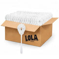 LOLA Toilet Bowl Brush w/Curved Head, 36 Pack, Coated Wire, Durable Poly Bristles, Reaches Under Toilet Bowl Rim - size: 36 Pack, style: Loop Style Bowl Brush