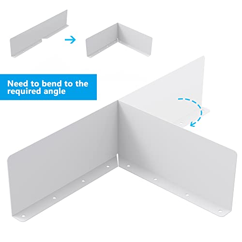 2 Pcs Gutter Valley Splash Guards,Rain Gutter Valley Roofing Gutter Guards, Diverter Roof Rain Diverter for House Shingle Roofs Corner (2) - color: 2 Pcs