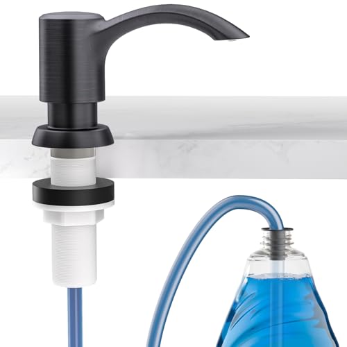 SAMODRA Built-in Kitchen Sink Soap Dispenser with Extension Tube Kit - Oil-Rubbed Bronze Finish, Leak-Proof Design, No Top Refill Required (39" Tube) - color: Oil-rubbed Bronze, style: 39" Tube