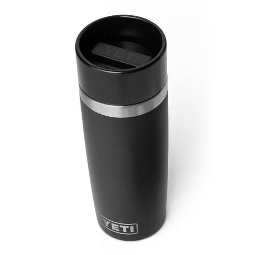 YETI Rambler 16 oz Travel Bottle, Stainless Steel, Vacuum Insulated with Leakproof Commuter Cap, Black - color: Black, size: 16 Ounces