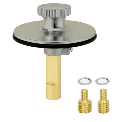 L&T Bathtub Stopper (Brushed Nickel) - color: Brushed Nickel
