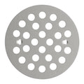 4-1/4” Round Shower Drain Cover,Screw-in Shower Drain Strainer,Easy-to-Install Replacement Cover - color: Brushed Nickel, size: 4-1/4 inch