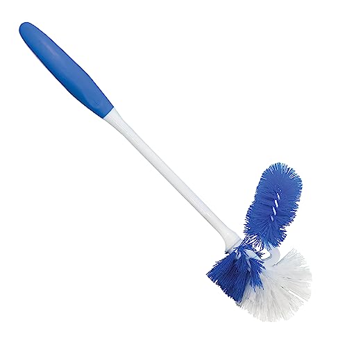 LOLA Classic Toilet Brush w/Under-The-Rim Scrubber, 6 Pack, Deep Cleans The Entire Toilet Bowl, Non-Slip Handle w/Rubber Comfort Grip - size: 6 Pack, style: Toilet Brush w/Under Rim