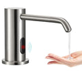 Automatic Soap Dispenser Touchless for Kitchen Bathroom Sink Built in Electric Soap Dispenser Infrared Sensors Liquid Commercial Dispenser with Bottle and Pump 33.81oz/1000ml (Brushed Nickel) - color: Liquid-brushed Nickel
