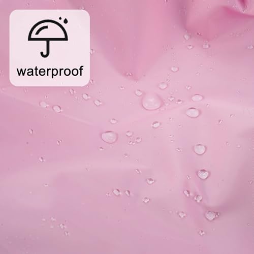 Edoneery Reusable Shower Caps for Women, Waterproof Long Hair Bonnet | Washable Design, Wide Elastic Band, Large Fit, Holds Long Hair, Braids Friendly, Bath Accessories, Spa, Travel - color: Black&Purple