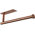 theaoo Rose Gold Paper Towel Holder - Under Cabinet Paper Towel Holder for Kitchen, Adhesive Paper Towel Roll Rack for Bathroom Towel, Wall Mounted Paper Towel Rack, SUS304 Stainless Steel - color: Rose Gold