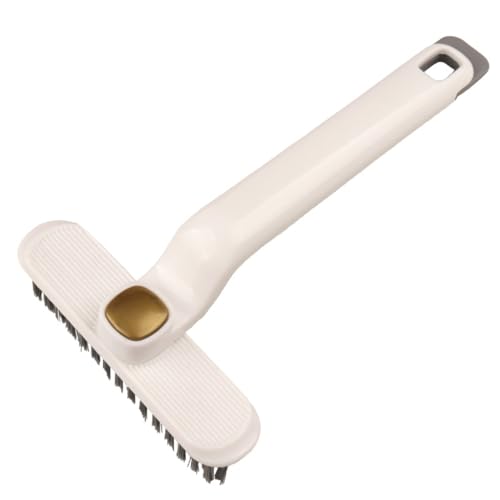 Multifunctional Rotating Cleaning Brush Two-in-One Gap Cleaning Brush Cleaning Brush Bristle Bathroom Tile No Dead Angle Floor Seam Brush Wall (White)
