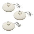 Gadgetime USA Tub Stopper with Chain (3 Pack) - Rubber Drain Cover - Drain Stopper for Kitchen, Bathtub, Shower, Sink & Laundry for 1 1/2 inch to 2 inch Drains,