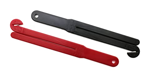 Food Bag Pouch Cutter Opener with Stainless Steel Blade and Squeezers for Kitchens - Squeezers with Cutters Only - 1 Black - 2 Red (3pk) - color: (3PK) 1 Black - 2 Red - Squeezers Only