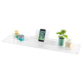 38" Classic-Clear Bathtub Tray Caddy Tub Shelf, Spa Board Luxury Bathroom Bath tub Table, Waterproof Acrylic Tub Caddy Fits Across Bathtub, Book Rack, iPad, Easy To Clean (38") - size: 38"