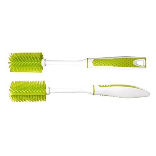 Bottle Brush Dishwashing Cleaning Brush Set, Long Handle Dish Cup Bottle Washing Scrubber for Cleaning Non-Stick Pot Pan Dish Bowl, Water Cups, Coffee Mugs - color: 2pcs Long Handle