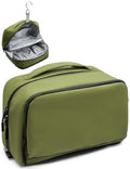 Large Hanging Travel Toiletry Bag for Men Women, Water-resistant Dopp Kit | 6L Large Capacity Wide Open Cosmetic Makeup Bag Bathroom Shower Bags for Toiletries, Grooming, Shaving Organizer Bag - color: Green