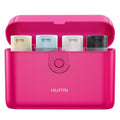 Travel Bottles with Case, 4x2oz TSA Approved, Leak-Proof, Press to Unlock, Compact & Portable Travel Toiletries (Hot Pink) - color: Hot Pink