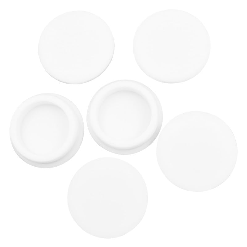 EASYEAH T-Shaped Silicone Rubber Hole Plug 51.3 mm/2 in Soft Flexible Rubber Stopper Tube End Cap Cover Waterproof Sealing Hole Plugs for Bottles Pipes, White, 6 Pcs - size: 51.3mm(2")