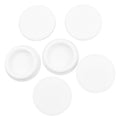 EASYEAH T-Shaped Silicone Rubber Hole Plug 51.3 mm/2 in Soft Flexible Rubber Stopper Tube End Cap Cover Waterproof Sealing Hole Plugs for Bottles Pipes, White, 6 Pcs - size: 51.3mm(2")