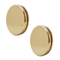 Westbrass D980R-2-01 Floating No-Hole Bath Waste Overflow Faceplate and Adaptor, Polished Brass (2-Pack) - color: Polished Brass, size: 2 Pack