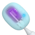 YourMate Rechargeable Toothbrush Sanitizer Case Travel Toothbrush Covers with Holder for Household and Traveling or Business Trip Blue - color: Blue