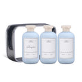 ASEVAT Travel Refillable Shampoo and Conditioner Bottles - 10 oz Plastic Squeeze Bottles with Flip Cap for Toiletries and Liquids (3Pcs) - color: Blue, size: 10 Ounces