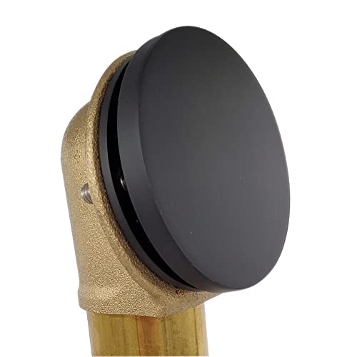 Westbrass Floating No-Hole Overflow Faceplate, Matte Black, D980R-62 - color: Matte Black, size: 1 Pack