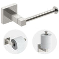 RUACQ Toilet Paper Holder Wall Mount,Square Base Tissue Roll Holder for Bathroom,Toilet Roll Holder Stainless Steel(Brushed Nickel) - color: Brushed Nickel, size: Wall Mount