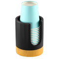 Luxspire Bathroom Cup Dispenser, 3oz Dixie Cup Dispenser, Guest Bathroom Essentials, Resin Cup Dispenser, Disposable Paper Cup Holder, Cotton Pad Holder, Bathroom Accessories - Matte Black - color: Black, size: 3oz