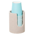 Luxspire Bathroom Cup Dispenser, 3oz Dixie Cup Dispenser, Resin Dixie Cup Holder, Disposable Paper Cup Holder for Bathroom, Cotton Pad Holder, Guest Bathroom Essentials, Beige - color: Beige, size: 3oz
