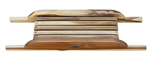 EcoDecors, 29 inch, Bath Tray for Tub, Bath Tub Tray Wood, Bathtub Table, Caddy for Bathtub in Natural Teak - style: 29" Caddy