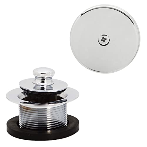 Westbrass Pull & Drain Sch. 40 PVC Bath Waste with One-Hole Top Elbow, Polished Nickel, D49721-05 - color: Polished Nickel, size: 1 Pack