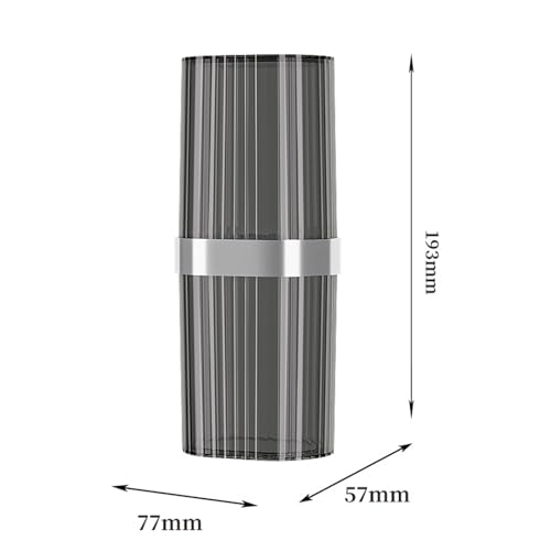 Travel Toothbrush Cup Case, Toothbrush Travel Container Portable Travel Toothbrush Holder Toothpaste Storage for School Camping Business Trip Bathroom (Grey) - color: Grey