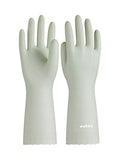 LANON wahoo Skin-Friendly Cleaning Gloves, Dishwashing Kitchen Gloves with Cotton Flocked Liner, Reusable, Non-Slip, Canary Green, Large - color: Canary Green, size: Large (Pack of 1)