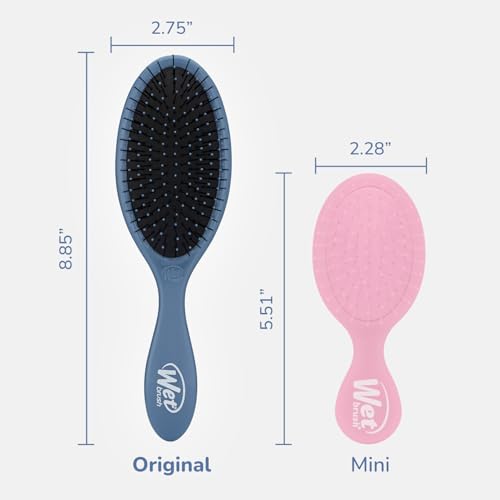 Wet Brush Original Detangler Hair Brush, Elemental Blue, Ultra-Soft IntelliFlex Bristles, Detangling Bristles Glide Through Tangles (Wet Dry & Damaged Hair), Women & Men - color: Elemental Blue, size: 1 Count (Pack of 1)