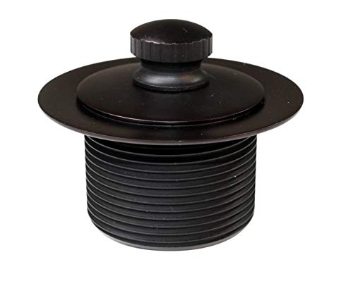 Westbrass Pull & Drain Sch. 40 PVC Bath Waste with One-Hole Top Elbow, Oil Rubbed Bronze, D49721-12 - color: Oil Rubbed Bronze, size: 1 Pack