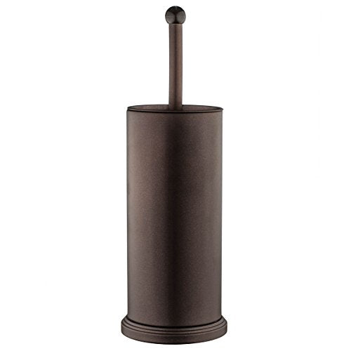 Home-it Toilet Bowl Brush and Holder - Bronze Bathroom Accessories Brush Compact, Space Saving, Deep Cleaning for Tall Toilet Bowl, Great Scrubber Cleaner