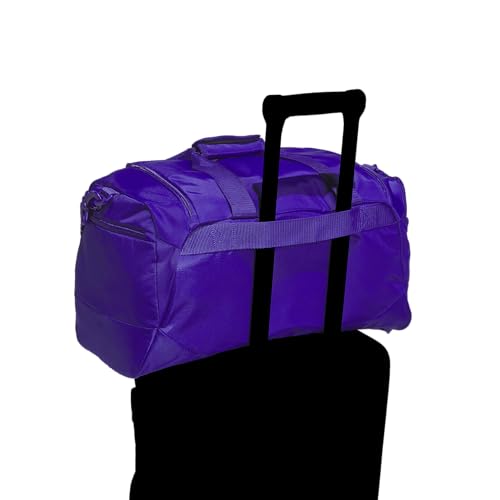 adidas Defender 5 Duffel Bag for Sports, Gym and Travel, Pure Purple/White, OSFA - color: Pure Purple/White, style: Small (42l)