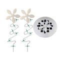 DrainWig Shower Drain Hair Catcher – Disposable Bathroom Hair Trap, Easy to Install in Shower Drain Cover, Helps Prevent Clogs – As Seen on Shark Tank – White Flower (2-Pack) - color: White Flower, size: 2 Count