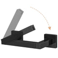 FEILERN Toilet Paper Holder Matte Black Wall Mounted Post Pivoting Square Tissue Holders Roll Holder Hangers for Bathroom Commercial Toilet Paper Dispenser - color: Black, size: 1 Pack