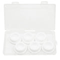 EASYEAH T-Shaped Silicone Rubber Hole Plug 39 mm/1-1/2 in Soft Flexible Rubber Stopper Tube End Cap Cover Waterproof Sealing Hole Plugs for Bottles Pipes, White, 6 Pcs - size: 39.3mm(1.5")