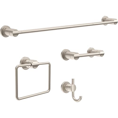 Delta Pivoting Toilet Paper Holder | SpotShield Brushed Nickel | Wall Mount | Nicoli Bathroom Accessories - color: Spotshield Brushed Nickel