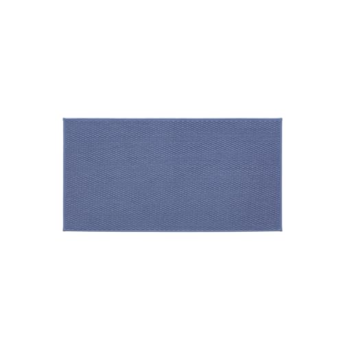 TYUU Bathroom Rugs Non Slip Washable, Super Absorbent Thin Bath Mat Quick Dry Low Pile Bathroom Rug, Denim Blue 20"x48" - color: Denim Blue01, size: 1'8" X 4' (Rectangular)