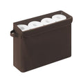 Cupic Cupid Toilet Paper Storage Baskets, Bathroom Toilet Paper Storage with Lid, Holds 12 Regular or 9 Mega Rolls, Slim Toilet Tissue Holder Basket with Clear PVC Lid and Handles, Brown - color: Brown