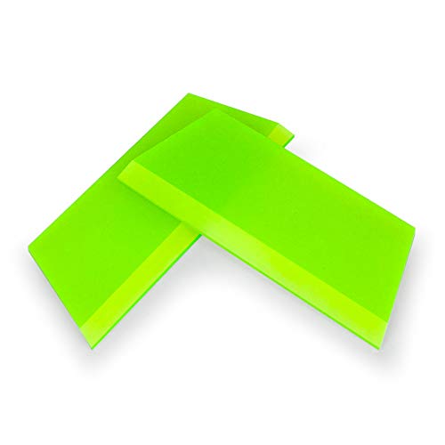 CARTINTS 2pack Squeegee Blades Replacement Rubber Squeegee, 5.1x 2 inch, for Cleaning Glass, Shower Door and Car Windows and Screen Printing,Green - color: Green